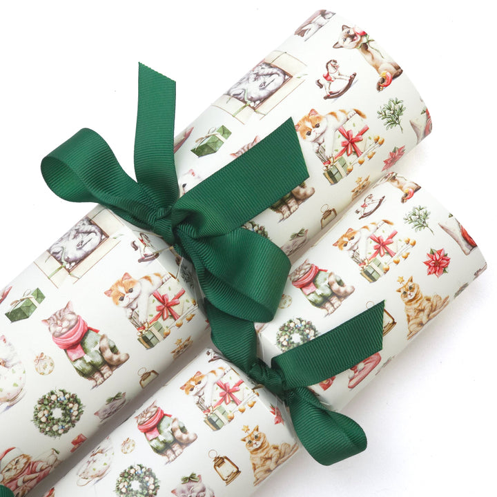 Cute Christmas Cats | Cracker Making Craft Kit | Make & Fill Your Own