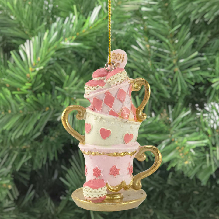 Tea Cup Stack | Alice in Wonderland | Christmas Ornament | Gisela Graham