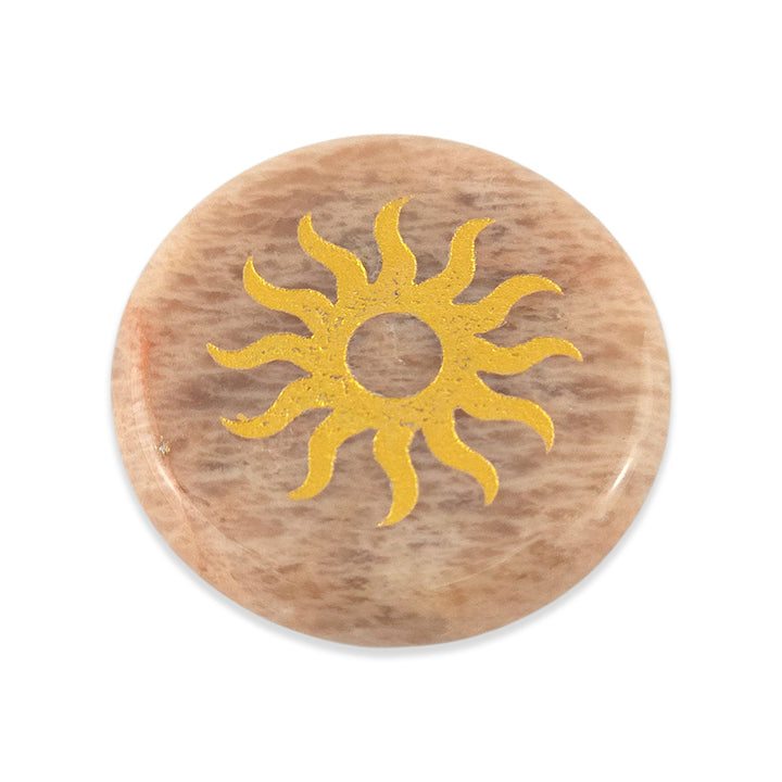 Sunstone Meditation Stone & Storage Bag | Single | Mini Gift | Cracker Filler