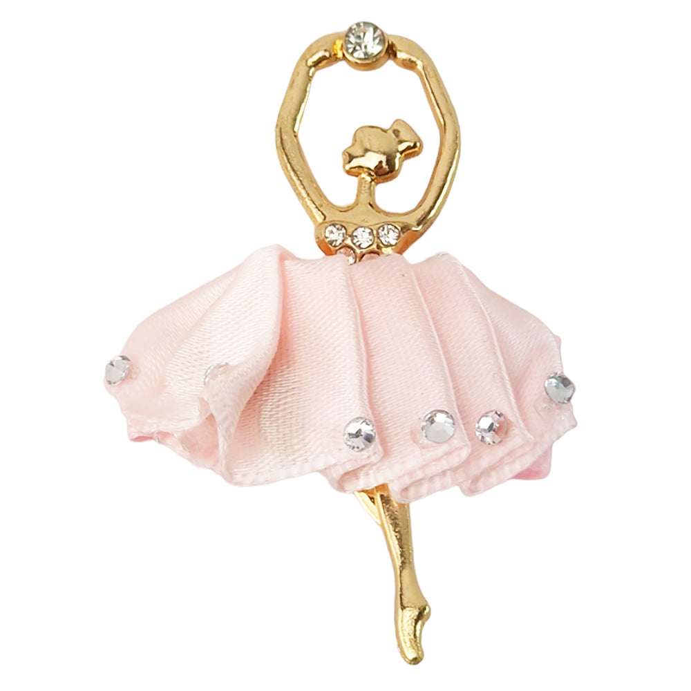 Pink Ballerina Hairclip with Diamantes Girls | Mini Gift | Cracker Filler
