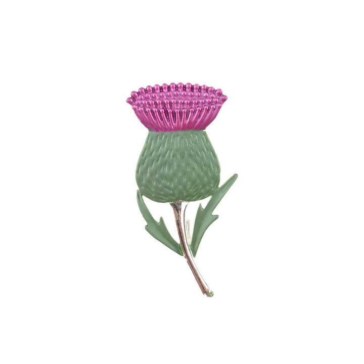 Scottish Thistle | Silver Tone Brooch | Little Gift | Cracker Filler