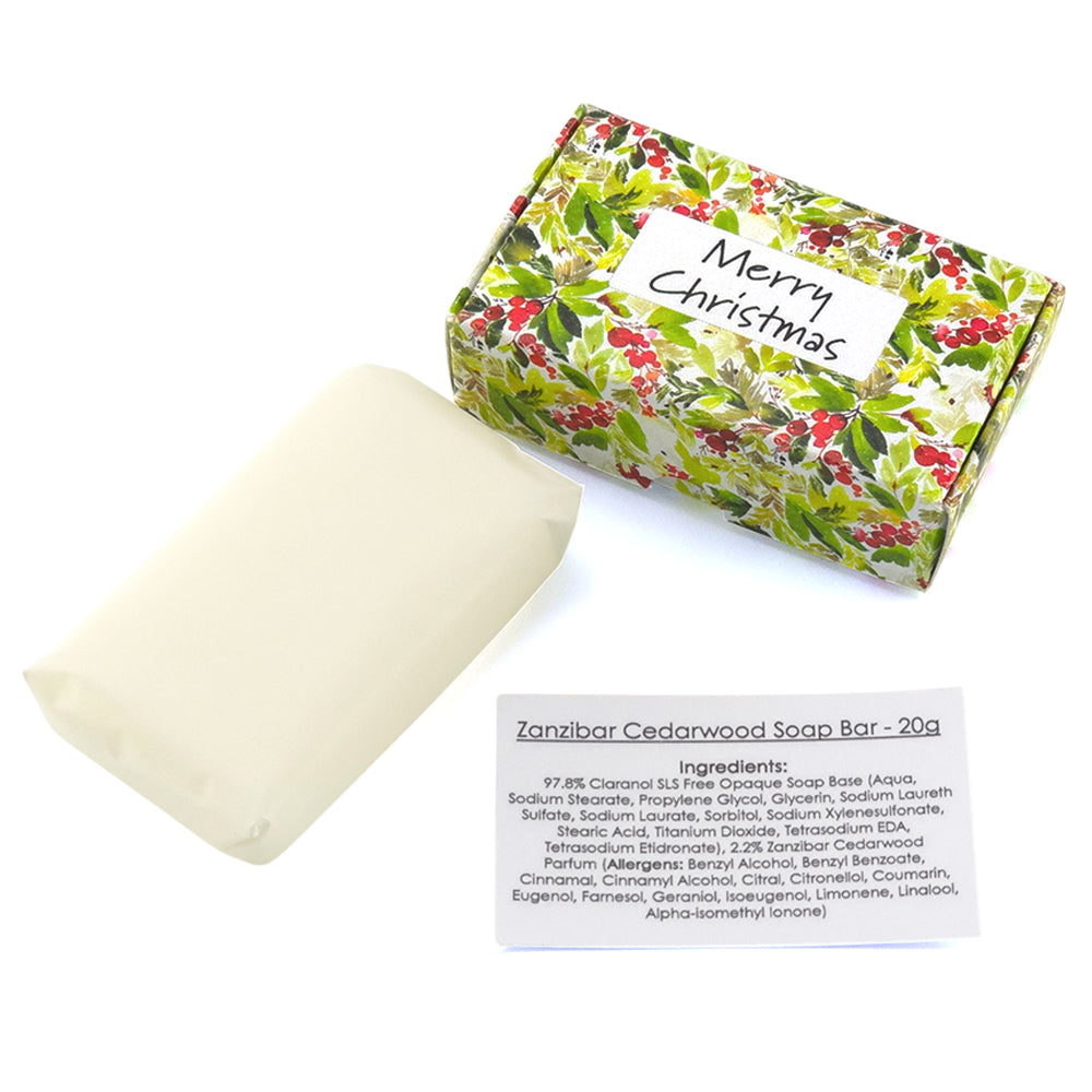 Watercolour Berries | Merry Christmas | 20g Scented Soap | Mini Cracker Filler