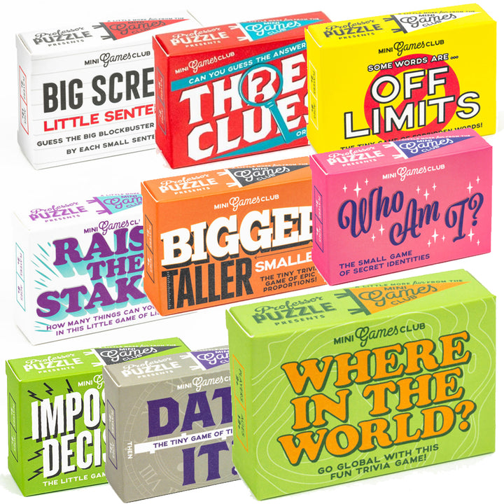 Mini Boxed Card Games | Various Designs | Cracker Filler | Little Gift