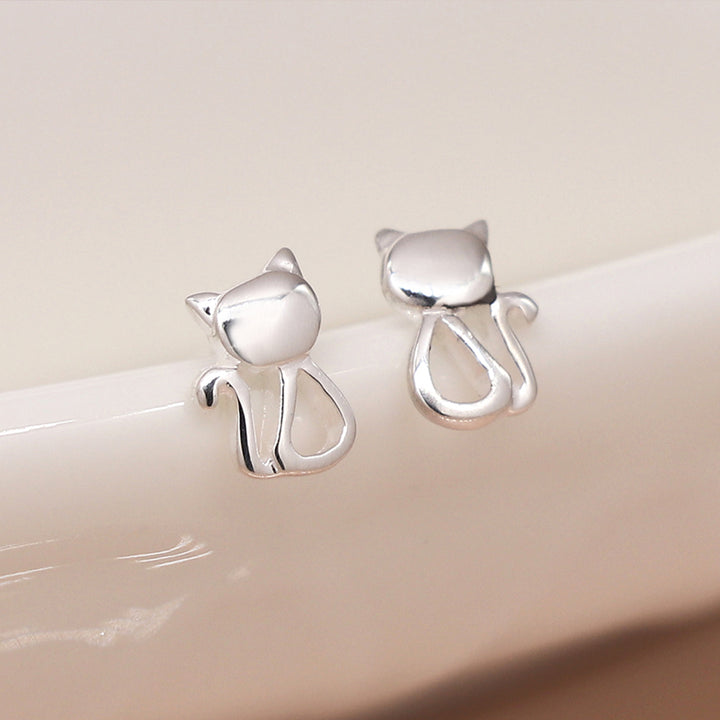 Sterling Silver Cat Earrings | Mini Gift | Cracker Filler