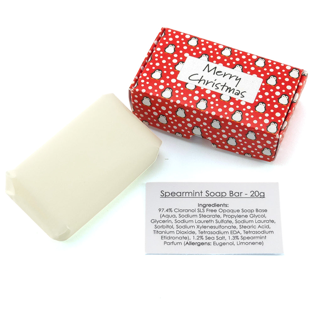 Snowtime Penguin | Merry Christmas | 20g Scented Soap | Little Gift Cracker Filler