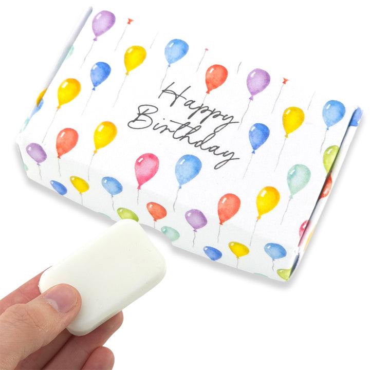 Happy Birthday | Coconut | 20g Travel Soap Bar | Little Gift | Cracker Filler