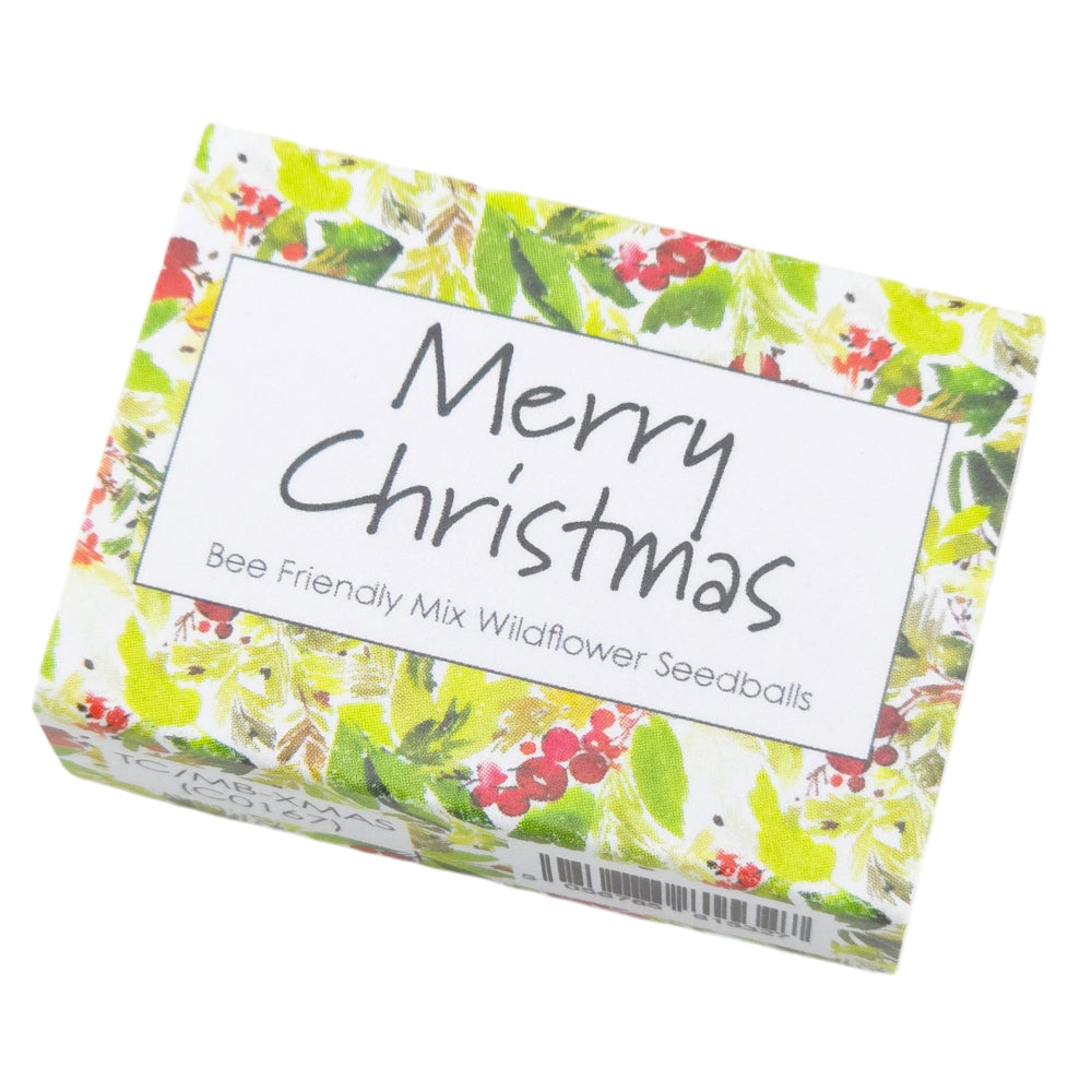 Watercolour Berries | Merry Christmas | Bee Mix 6 Seedballs | Cracker Filler