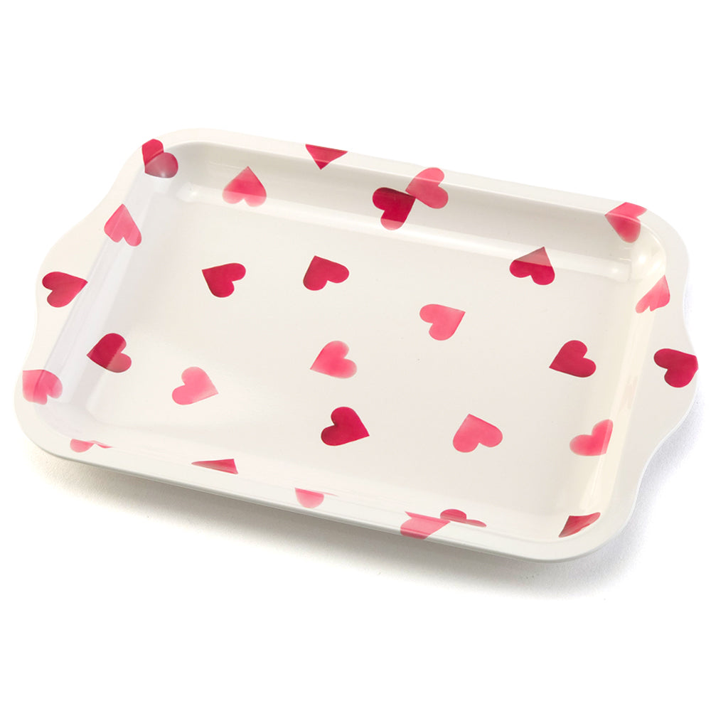Pretty Pink Hearts | Tinware Tray | 24 x 16cm | Emma Bridgewater Gift