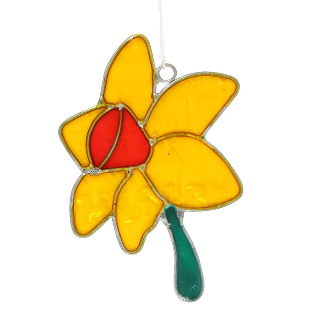Daffodil | Hanging Glass Suncatcher | Pretty Gift for Ladies