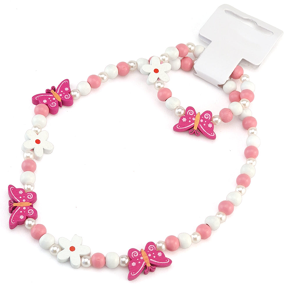 Flower & Butterfly Bracelet & Necklace for Girls | Mini Gift | Cracker Filler