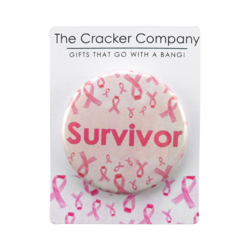 Survivor | 38mm Button Pin Badge | Little Gift | Cracker Filler