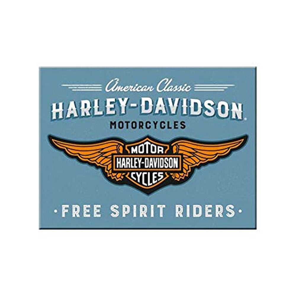 Harley Davidson Free Spirit | Tin Magnet | Mini Gift | Cracker Filler