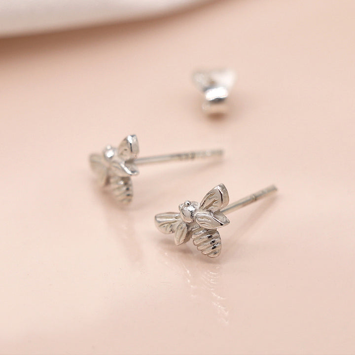 Sterling Silver Bee Stud Earrings | Mini Gift | Cracker Filler
