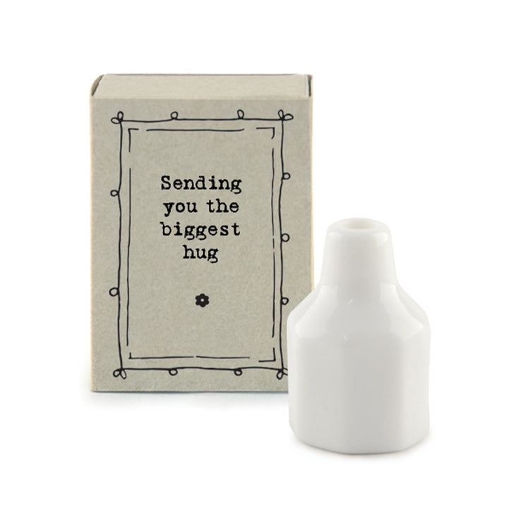 Sending You the Biggest Hug | Mini Vase in a Matchbox | Cracker Filler Gift