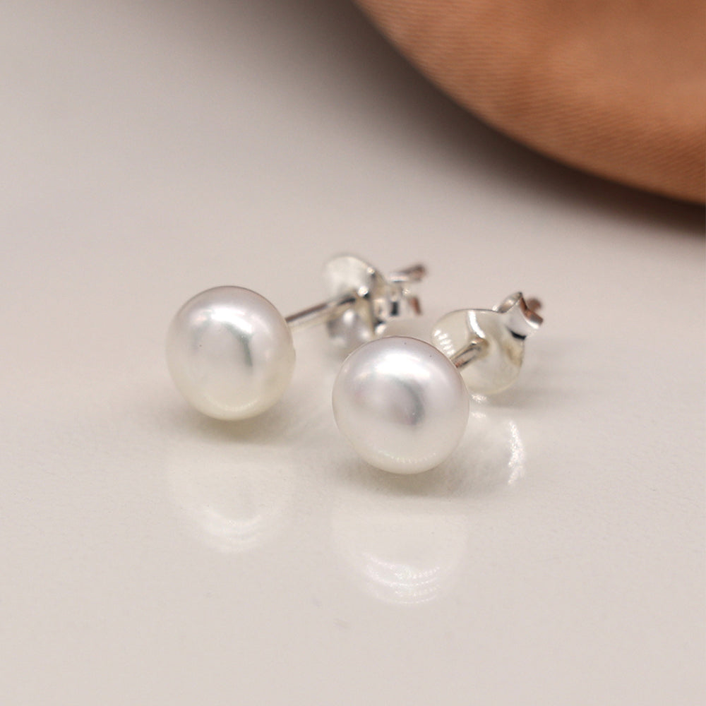 Sterling Silver Freshwater Pearl Earrings | Mini Gift | Cracker Filler