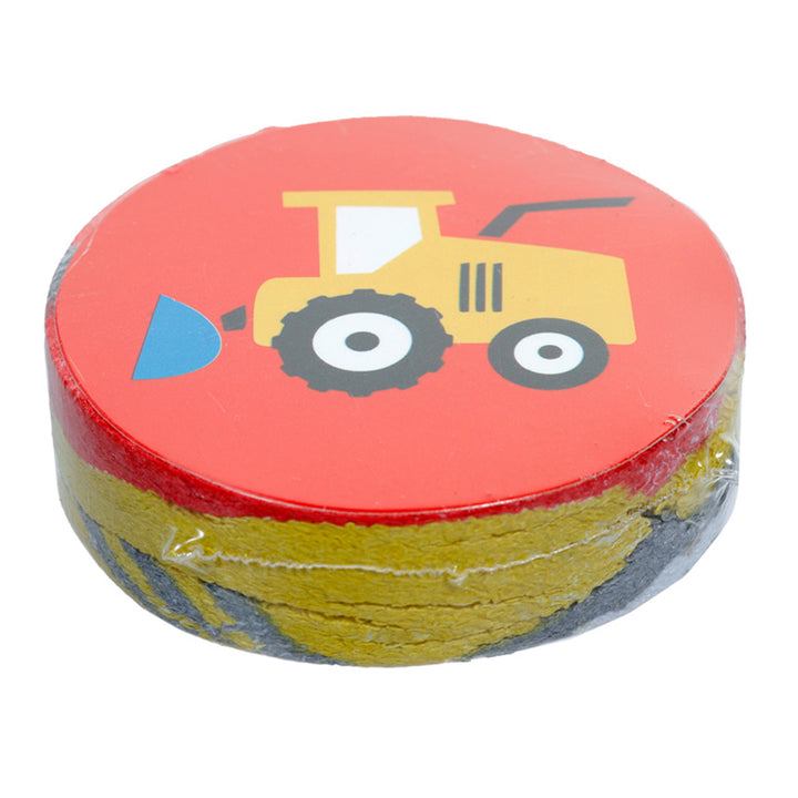Little Tractors | Compressed Flannel | Single | Little Gift | Cracker Filler