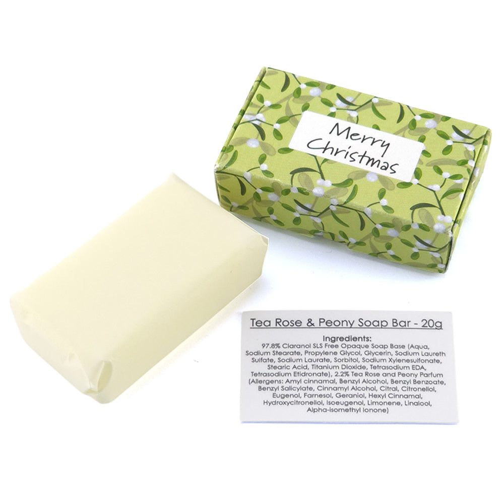 Simply Mistletoe | Merry Christmas | 20g Scented Soap | Little Gift Cracker Filler