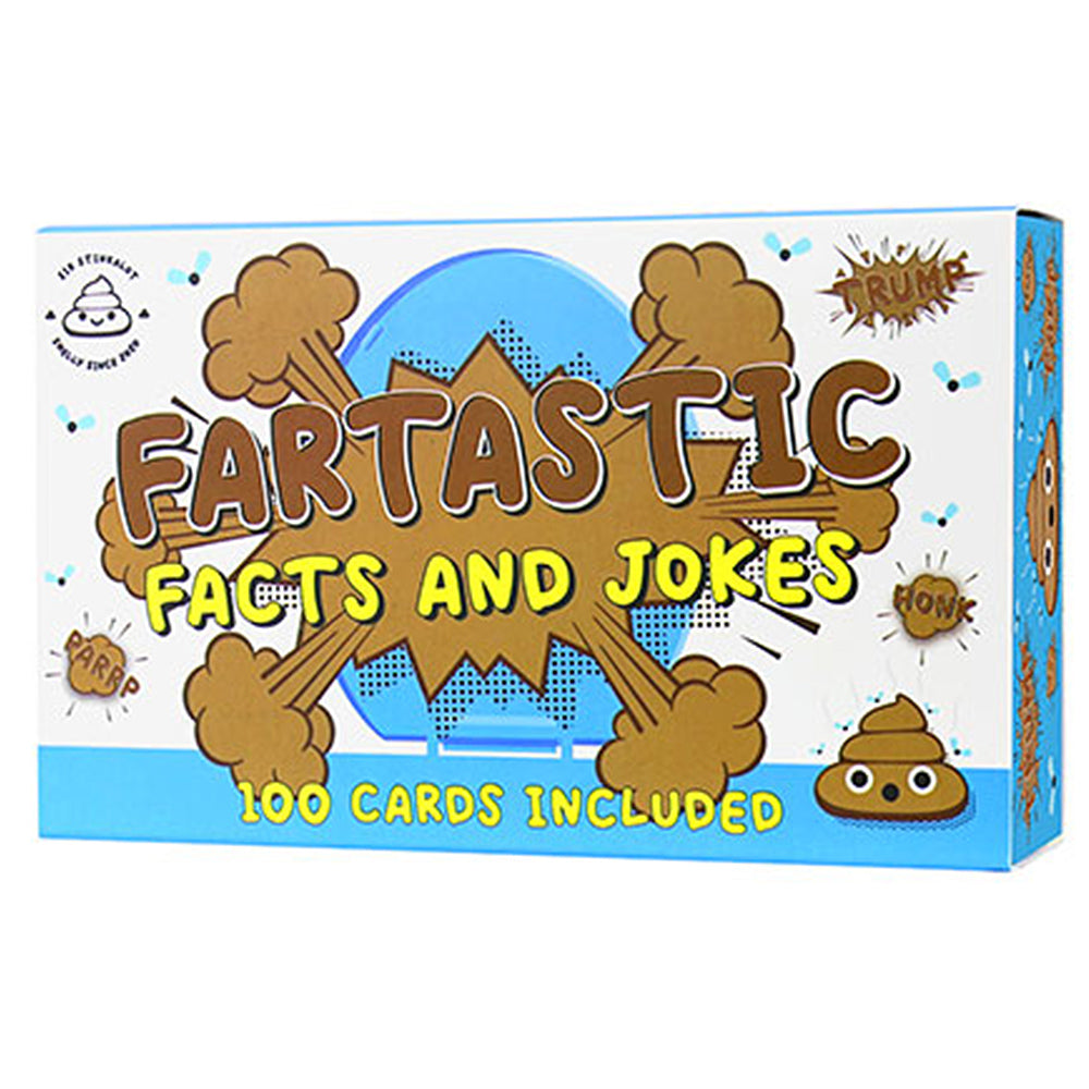 Fartastic Facts & Jokes | Chunky Pack of 100 Cards | Gift for Boys & Dads!