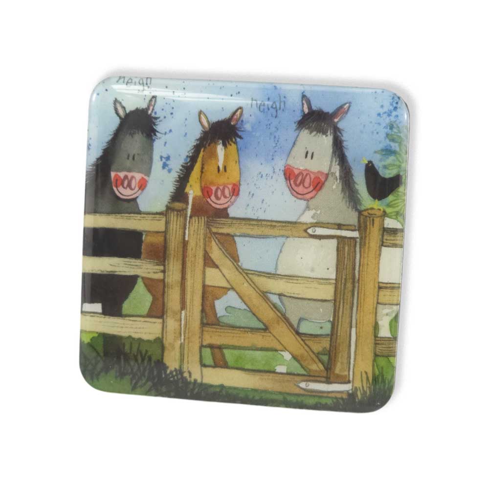 The Gate | Trio of Horses | Fridge Magnet | Little Gift | Cracker Filler