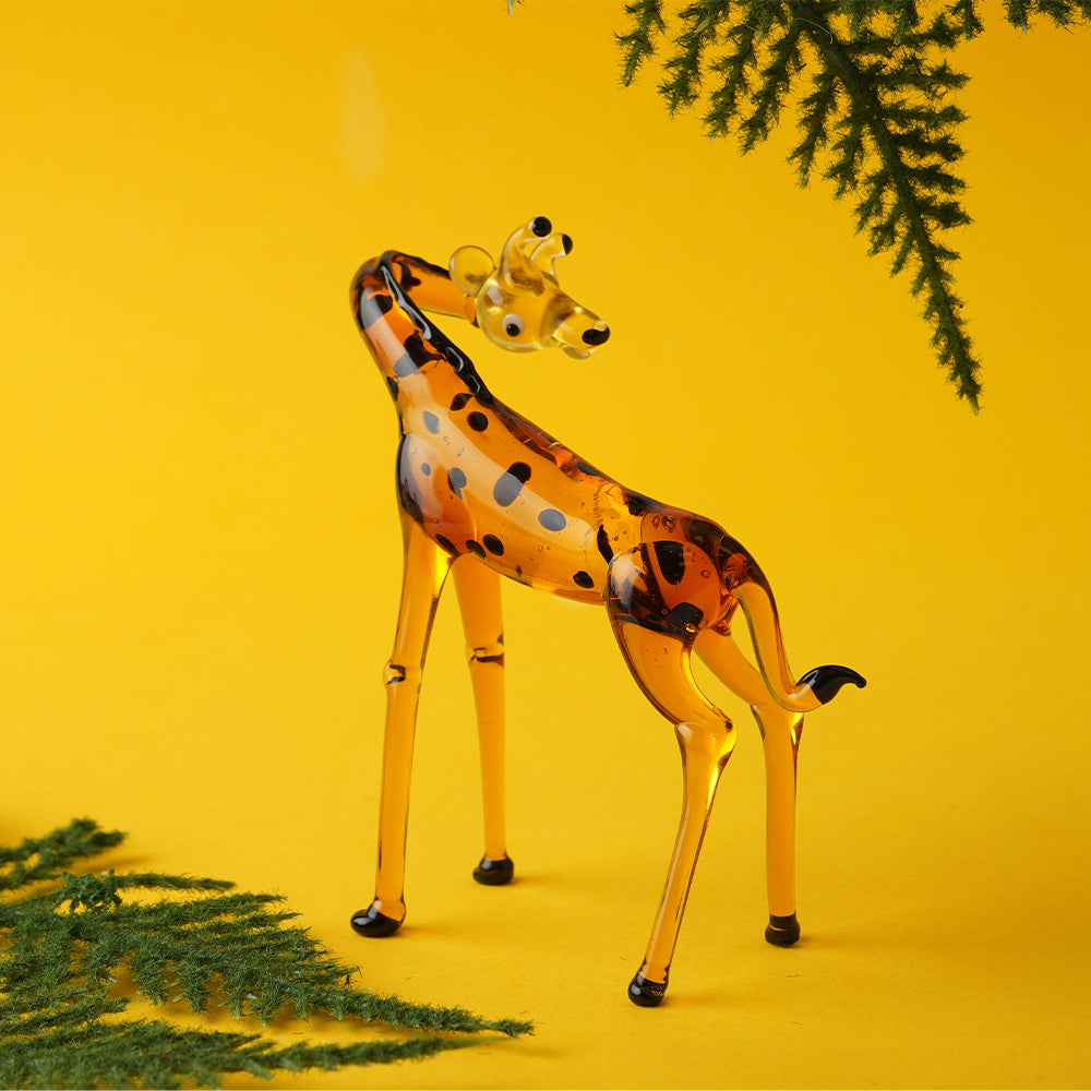 Small Glass Giraffe Ornament | 8cm Tall | Little Gift