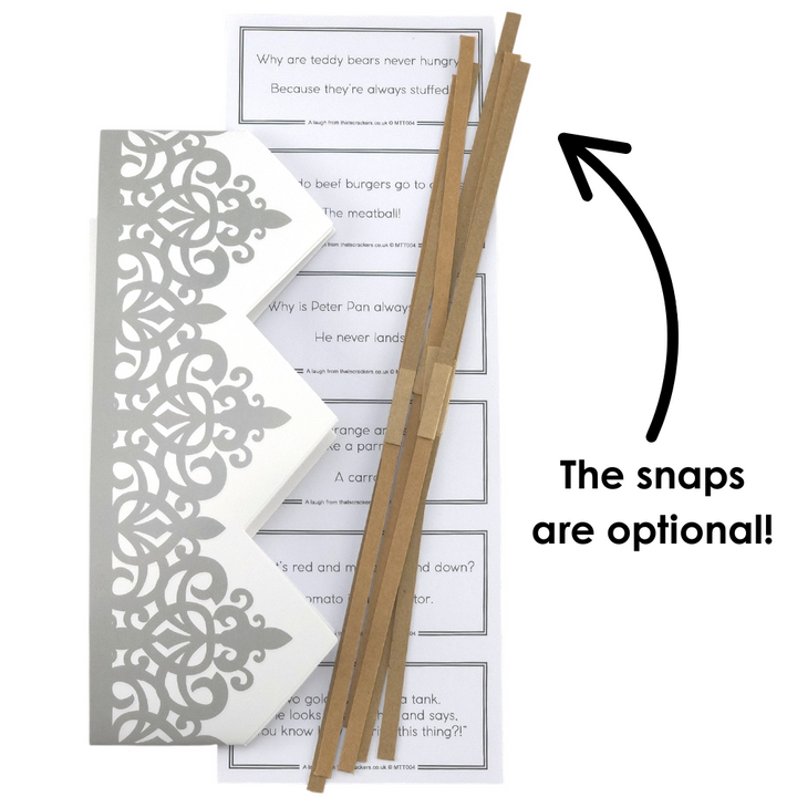 Willow & Robin | SNAPLESS Christmas Cracker Making Craft Kit | Makes 6