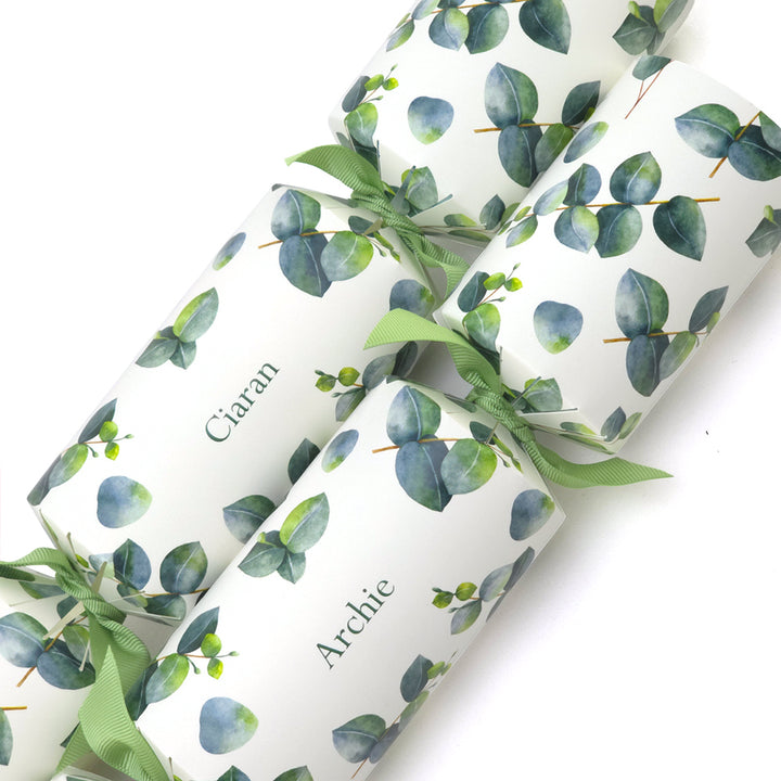 Personalised Cracker Making Kit | Watercolour Eucalyptus | Minimum 4