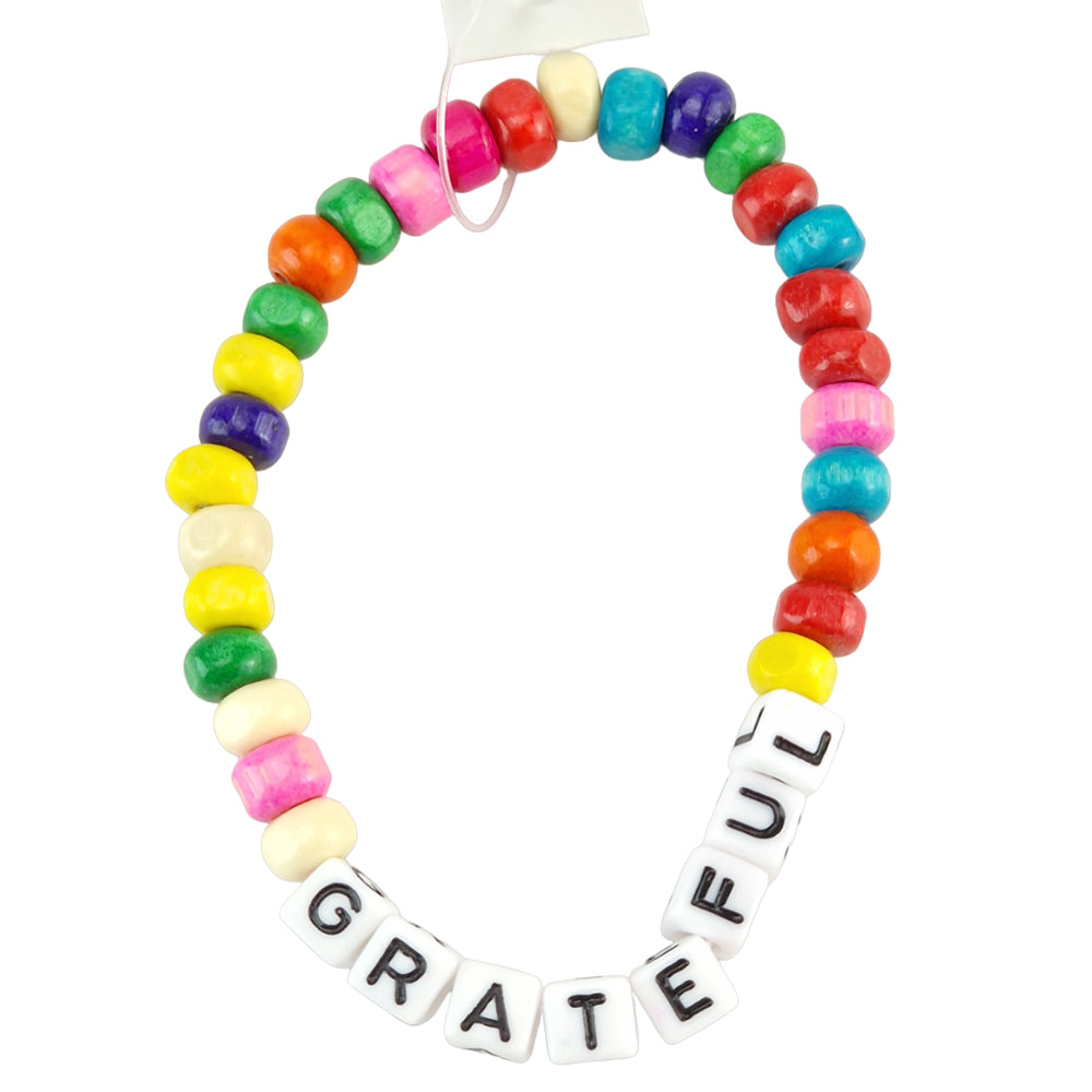 GRATEFUL | Mindfulness Bead Bracelet | Mini Gift | Cracker Filler