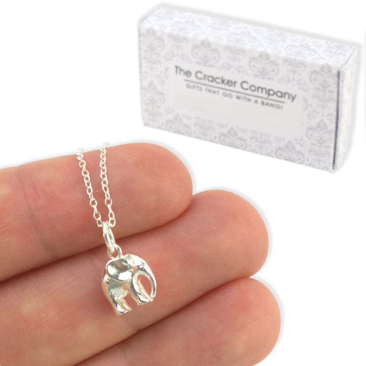 Sterling Silver Elephant Necklace | Mini Gift | Cracker Filler