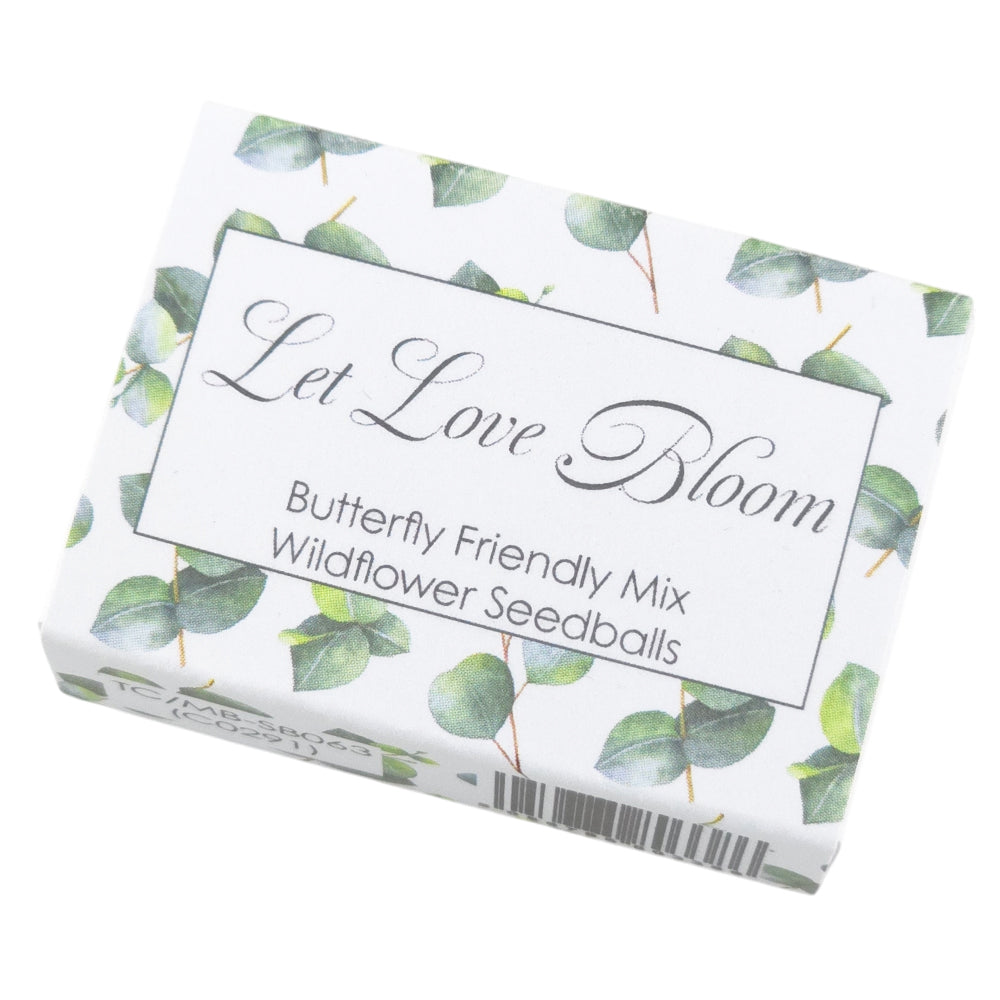 Let Love Bloom | Wedding | 6 Seedball Matchbox | Cracker Filler | Little Gift