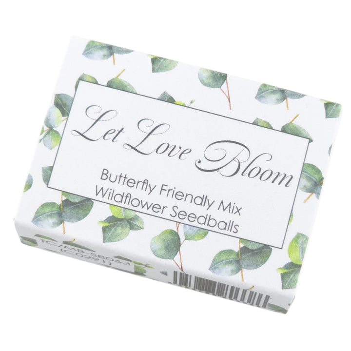 Let Love Bloom | Wedding | 6 Seedball Matchbox | Cracker Filler | Little Gift