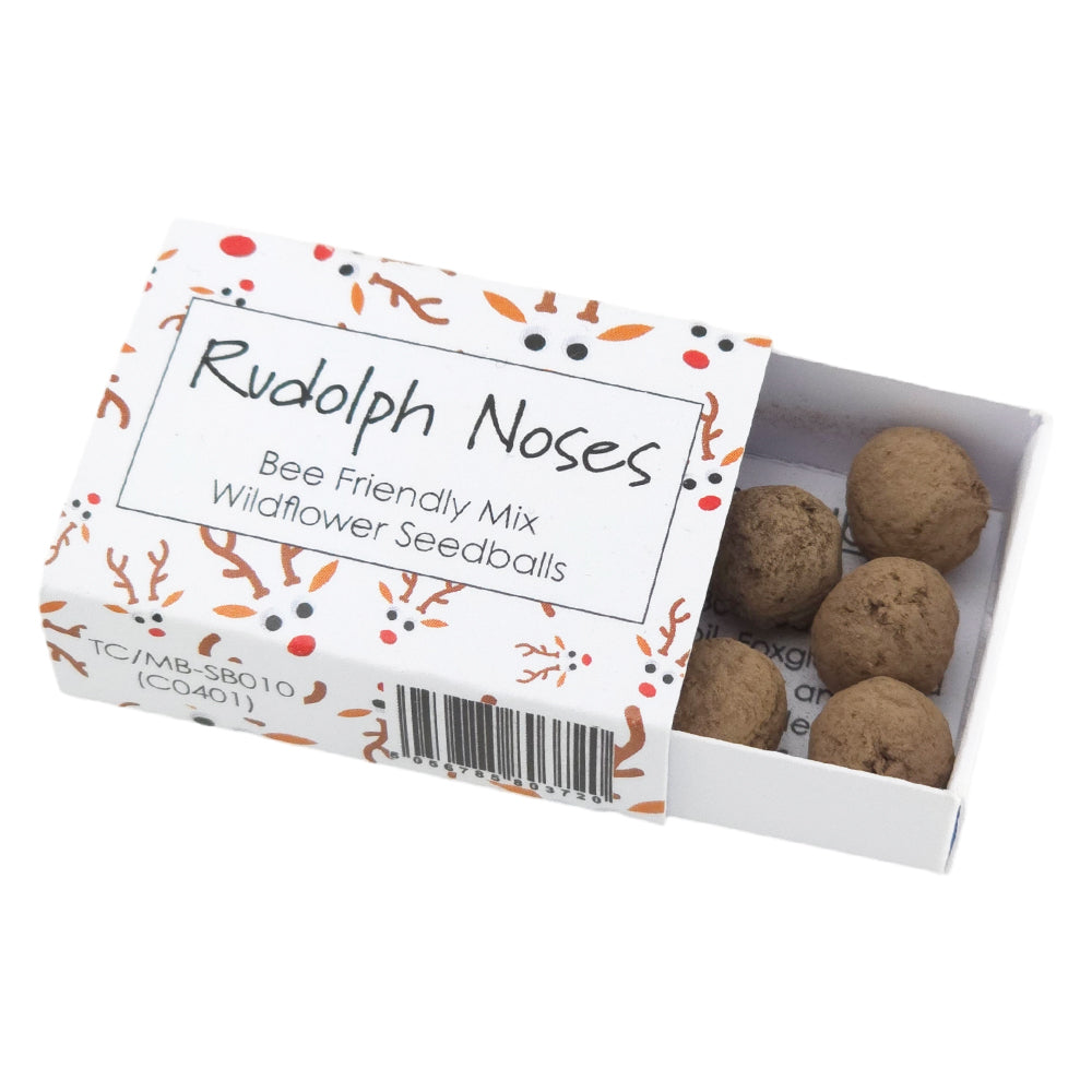 Rudolph Noses | 6 Seedball Matchbox | Bee Mix | Cracker Filler | Little Gift