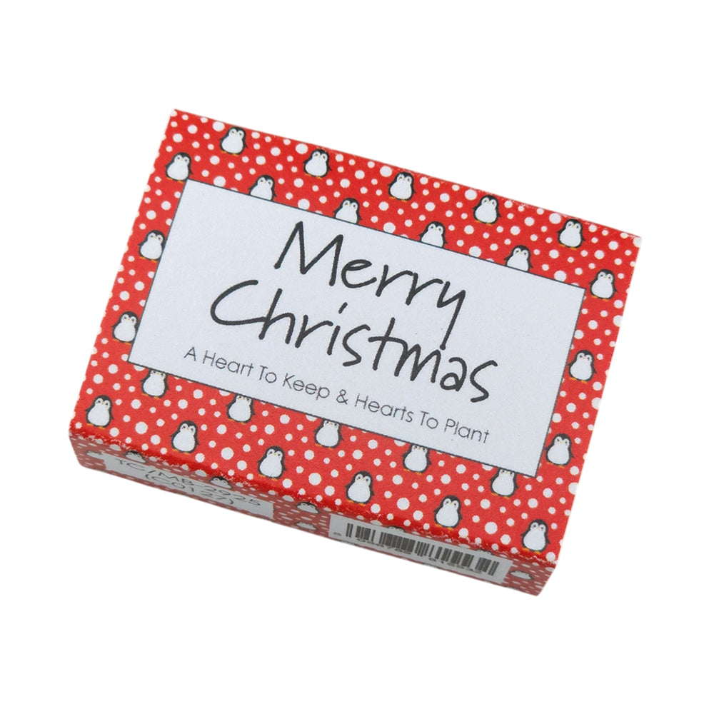 Snowtime Penguin | Christmas Hearts to Keep & Plant | Cracker Filler | Little Gift