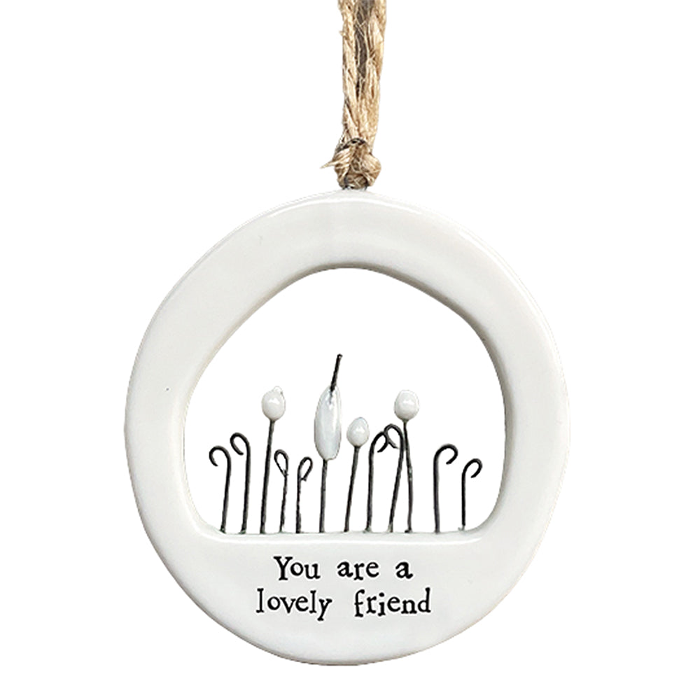 You Are a Lovely Friend | Porcelain Ornament | Cracker Filler | Little Gift