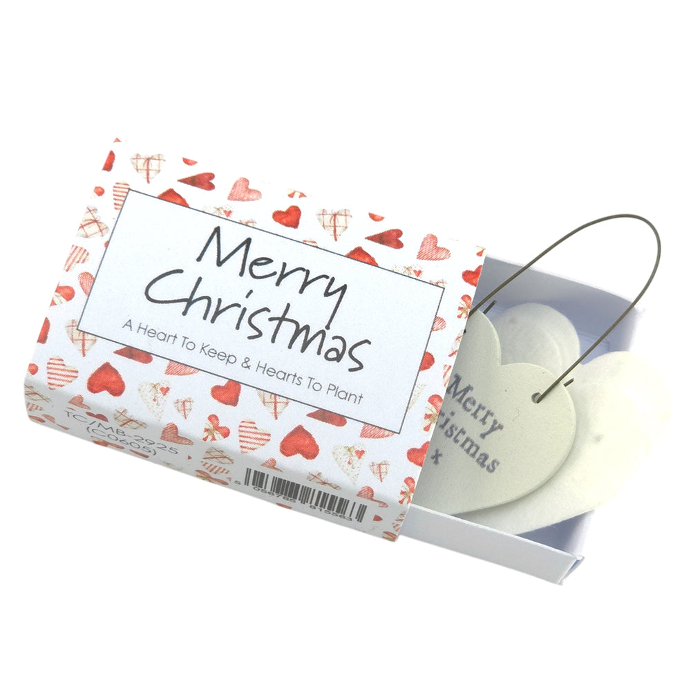 Scandi Hearts | Christmas Hearts to Keep & Plant | Cracker Filler | Little Gift