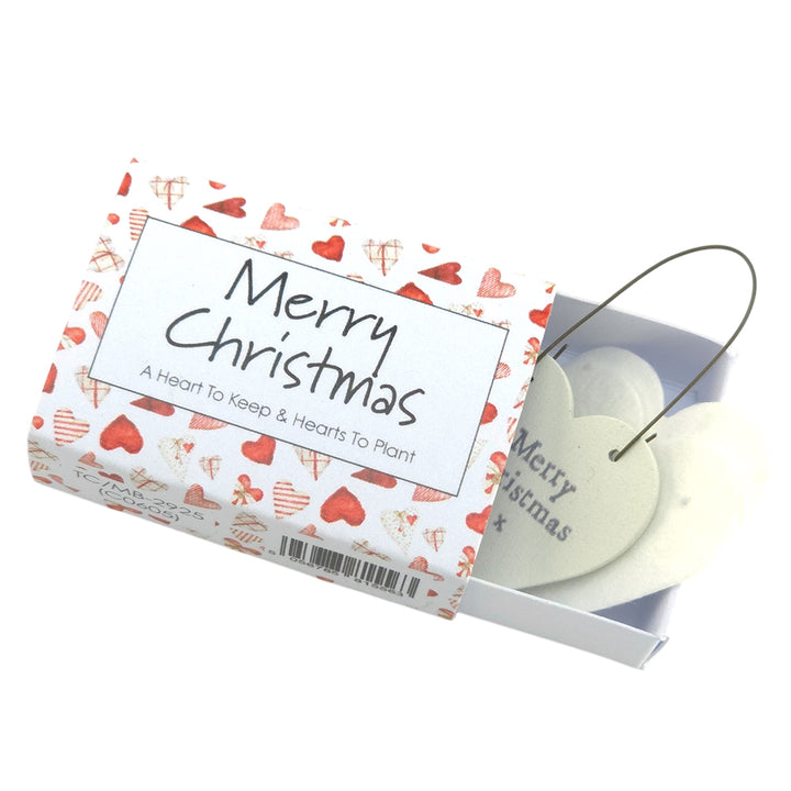 Scandi Hearts | Christmas Hearts to Keep & Plant | Cracker Filler | Little Gift