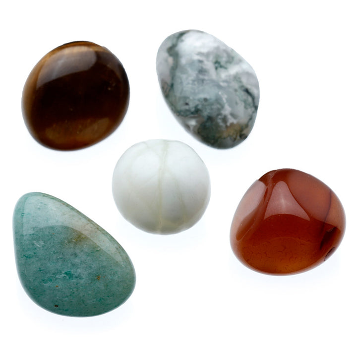 Wealth | Bag of 5 Healing Stones | Mindfulness | Little Gift | Cracker Filler