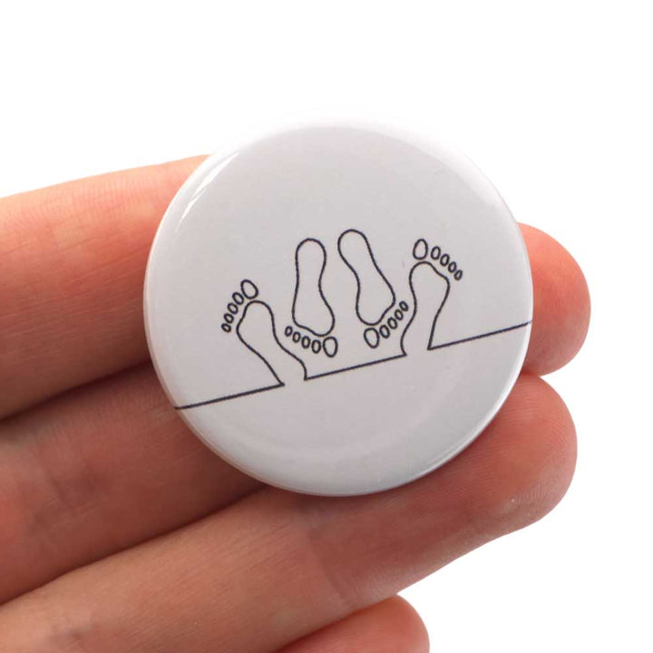 Sexy Time Feet | 38mm Button Pin Badge | Little Gift | Cracker Filler