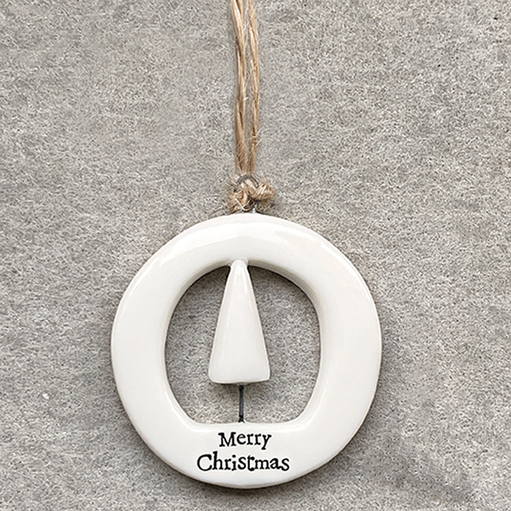 Merry Christmas | Little Ceramic Ornament | Cracker Filler | Mini Gift