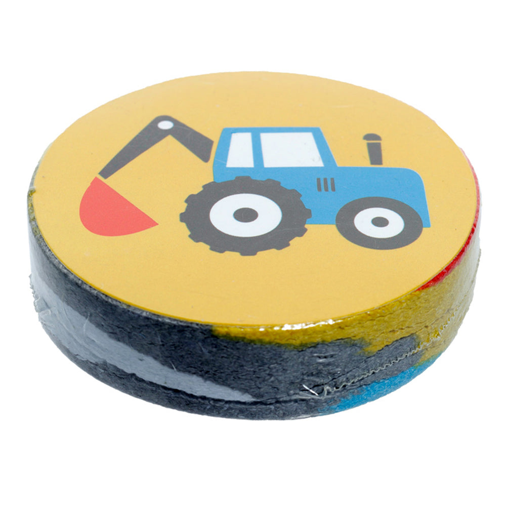 Little Tractors | Compressed Flannel | Single | Little Gift | Cracker Filler