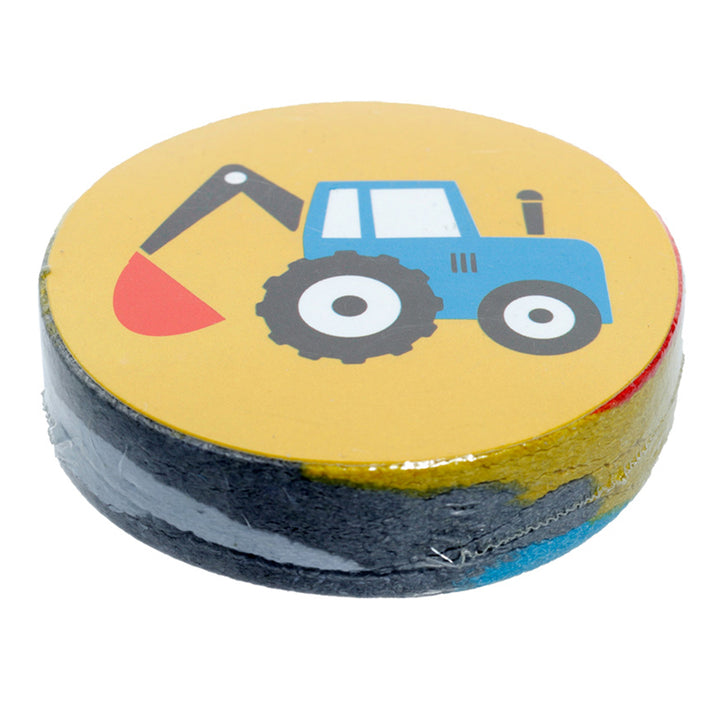 Little Tractors | Compressed Flannel | Single | Little Gift | Cracker Filler