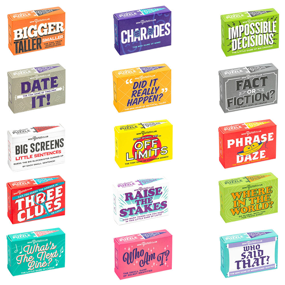 Mini Boxed Card Games | Various Designs | Cracker Filler | Little Gift