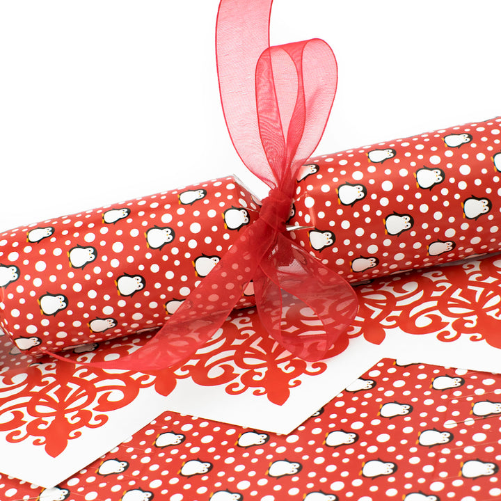 Snowtime Penguin | SNAPLESS Christmas Cracker Making Craft Kit | Makes 6