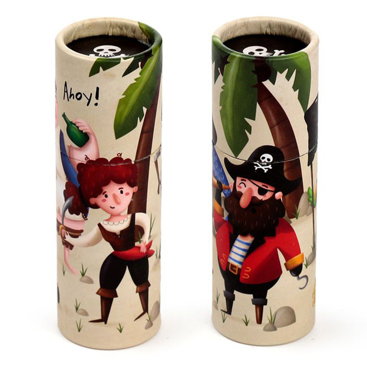 Pirate Madness | Tube of Pencil Crayons for Kids | Single | Little Gift | Cracker Filler