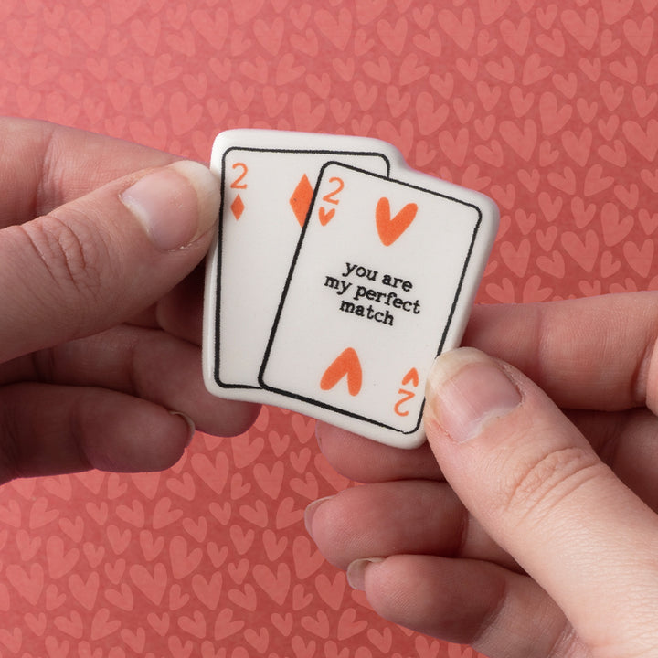 Snap! You're My Perfect Match | Ceramic Token | Mini Gift | Cracker Filler