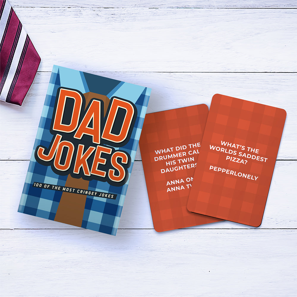 Dad Jokes | Chunky Pack of 100 Joke Cards | Table Game | Gift Idea