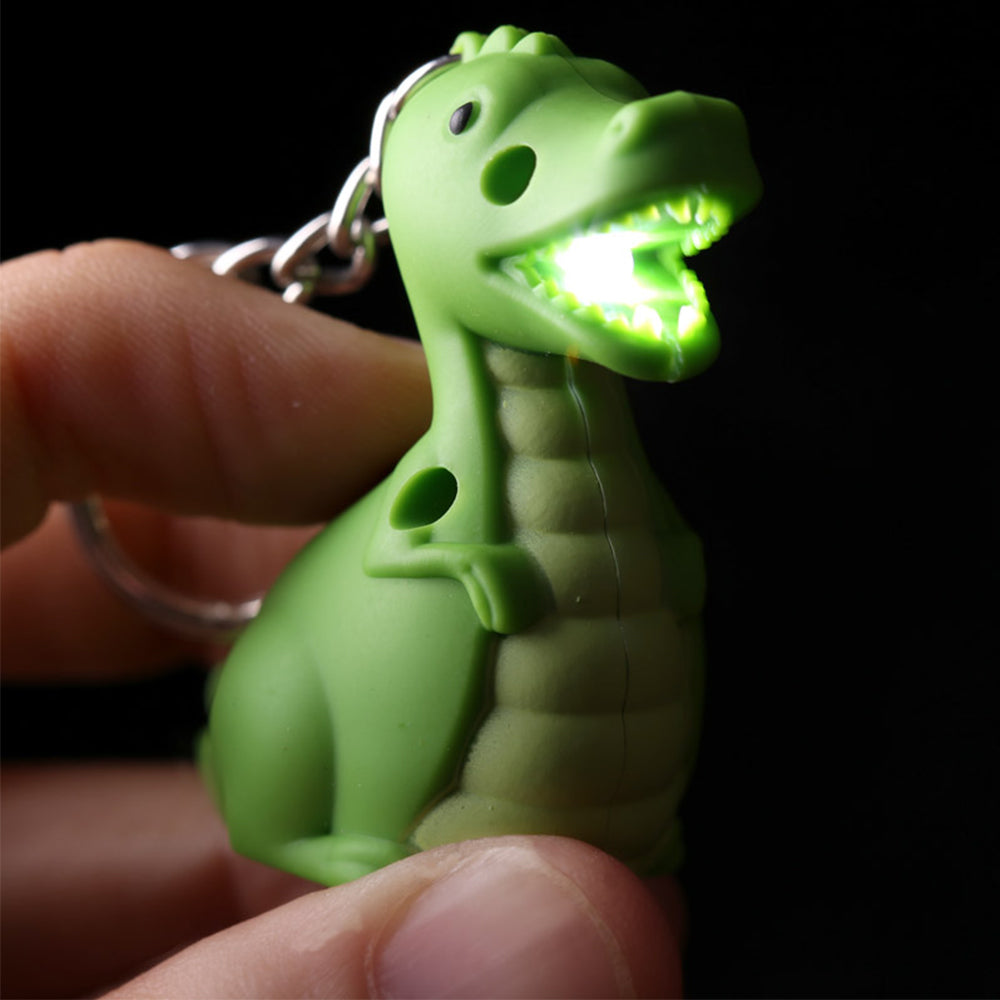Roaring Dinosaur Keyring | LED Torch and Roaring Sound | Little Cracker Gift