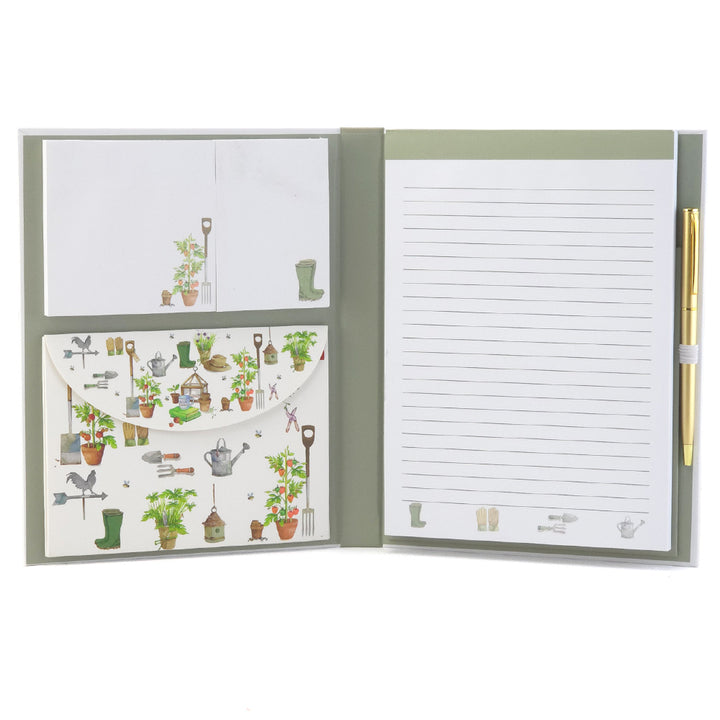 Green Fingers | Gardeners Notebook, Sticky Pads, Seed Envelope & Pen