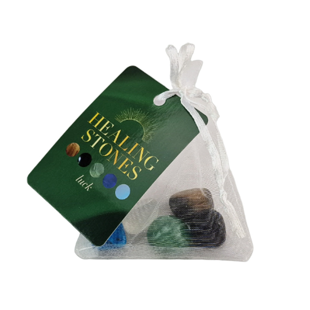 Luck | Bag of 5 Healing Stones | Mindfulness | Mini Gift | Cracker Filler