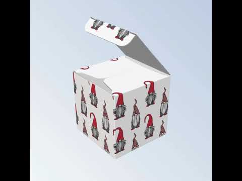 Blue Baby Shower | Mini Gift Box | 5cm Cube | 6 Boxes