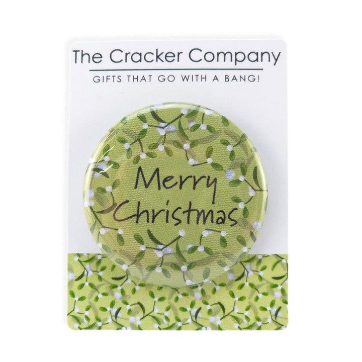 Simply Mistletoe | Merry Christmas | 38mm Pin Badge | Little Gift | Cracker Filler